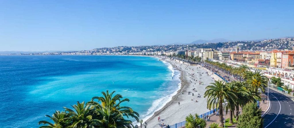 Vue de la baie des Anges à Nice