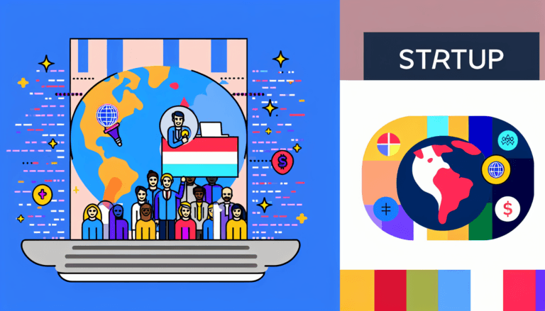 Create a vibrant startup illustration featuring global teams collaborating on international health solutions. The background should consist of several countries represented by significant monuments. Opt for a minimalistic design, primarily relying on two colors— #A3C503 and #ed7020. This should strictly be a vector illustration with no background.